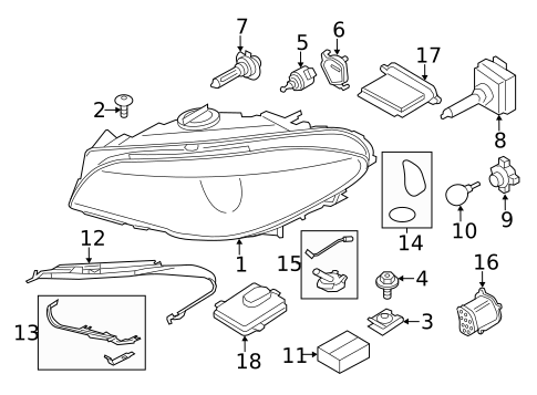 Headlamp Components for 2022 BMW 430i Gran Coupe #2