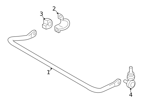 Stabilizer Bar & Components for 2008 Volvo V50 #1