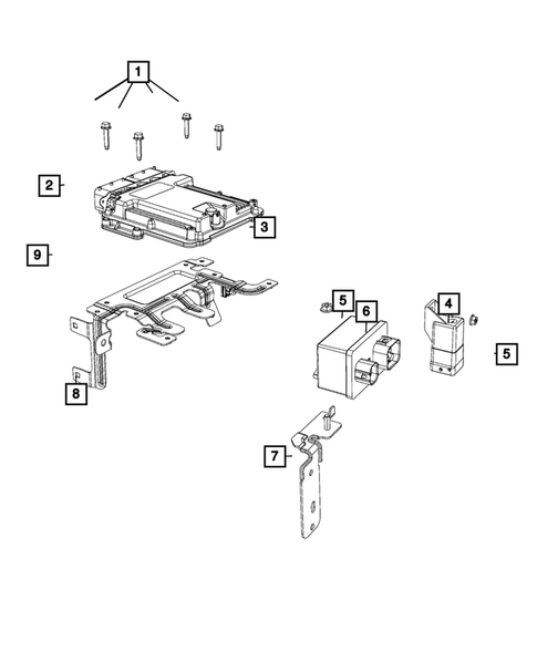 Keys, Modules and Engine Controllers for 2018 Jeep Wrangler #12
