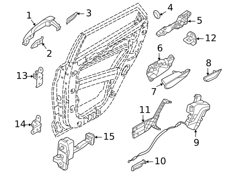 Door & Components for 2022 Hyundai Tucson #4