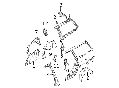 Inner Structure for 2004 Volkswagen Passat #0