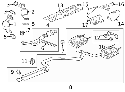Exhaust Components for 2016 Buick LaCrosse #0