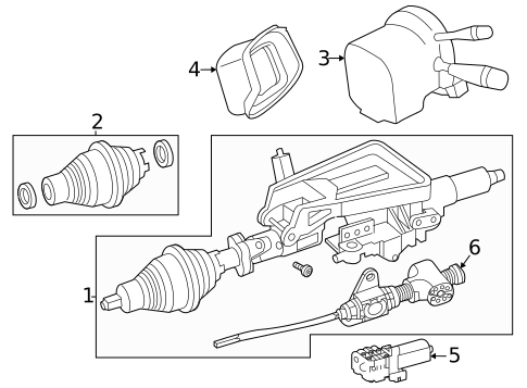 Steering Column Assembly for 2020 Mercedes-Benz GLC63 AMG #1