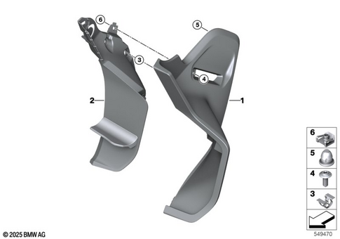 Motorcycle Trim Section, Windshield for 2025 BMW-Motorrad R 1300 RT #6