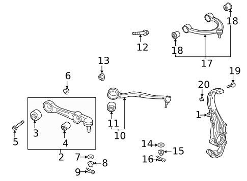 Suspension Components for 2023 Genesis GV80 #0