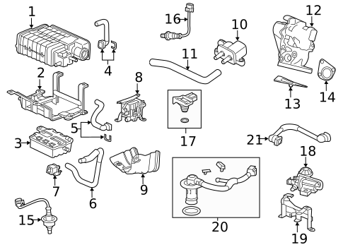 Emission Components for 2014 Honda Accord #0