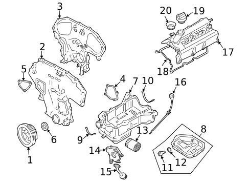 Engine Parts for 2008 INFINITI M35 #0