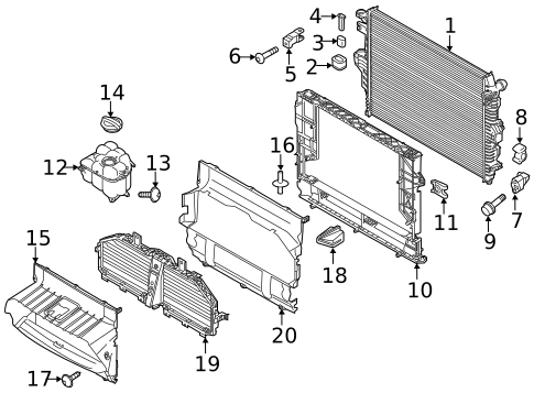 Radiator & Components for 2015 Porsche Cayenne #0