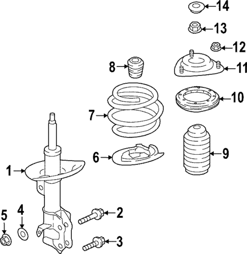 Struts & Components for 2015 Subaru XV Crosstrek #16