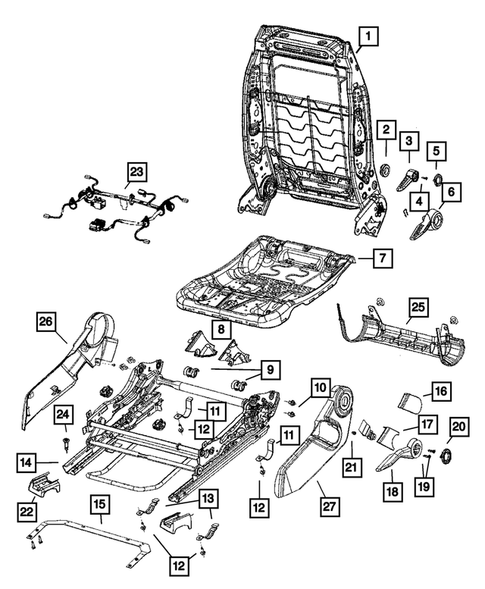 Adjusters, Covers, Shields, and Risers for 2007 Jeep Patriot #0