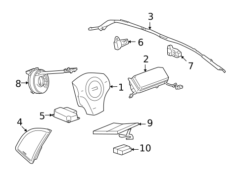Air Bag Components for 2008 Chevrolet Malibu #0