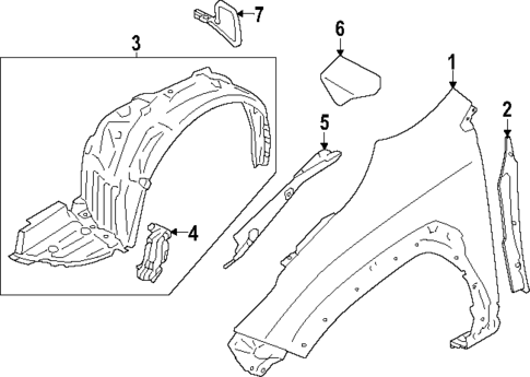 Fender & Components for 2025 Subaru Crosstrek #0