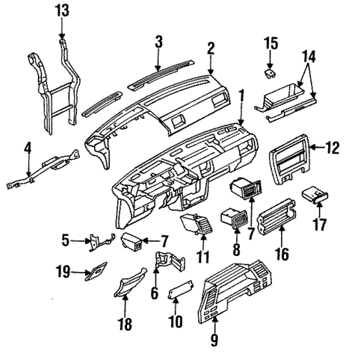 Instrument Panel for 1988 Nissan Sentra #0