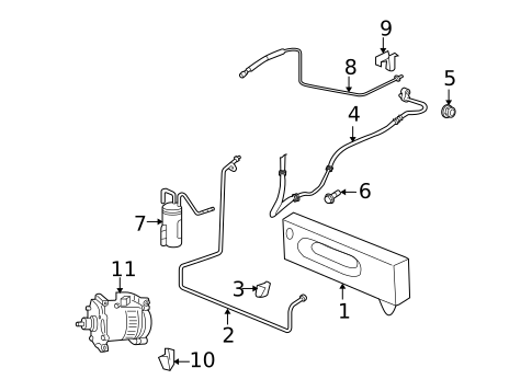 Condenser, Compressor & Lines for 2007 Dodge Ram 2500 #0