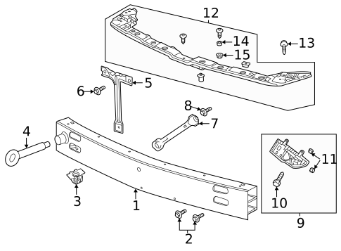 Bumper & Components - Front for 2024 Cadillac CT5 #0