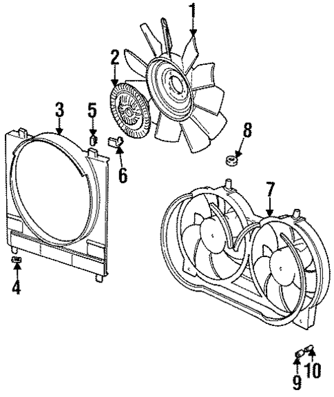 Cooling Fan for 1996 Jaguar XJ12 #0