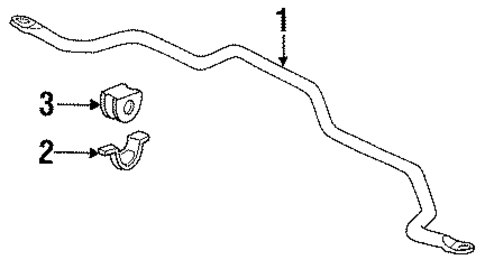 Stabilizer Bar & Components for 1990 Honda Accord #2
