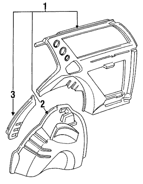 Inner Structure for 1992 Honda Accord #2