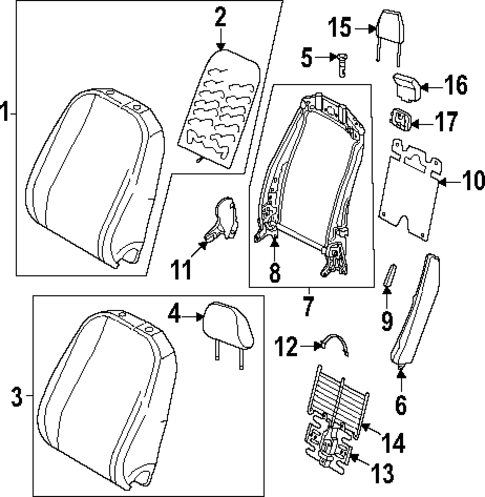 Front Seat Components for 2025 Volkswagen GTI #2