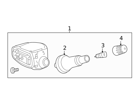 Tire Pressure Monitor Components for 2022 Chevrolet Equinox #0