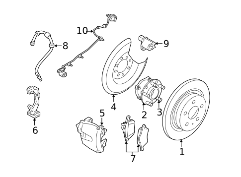 Brake Components for 2010 Volvo C70 #2