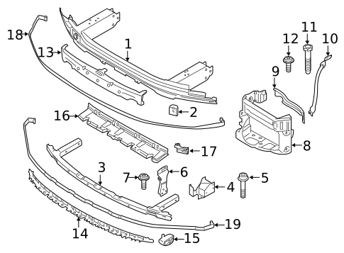 Bumper & Components - Front for 2020 BMW 540i #2