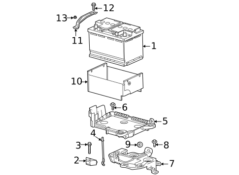 Battery & Related Components for 2023 Buick Encore GX #0