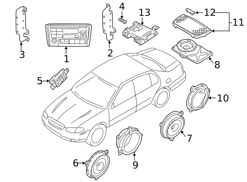 Sound System for 2003 INFINITI I35 #0