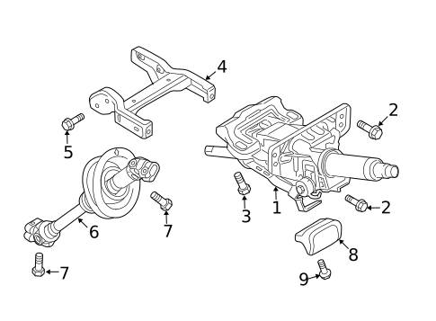 Steering Column Assembly for 2015 Audi A5 Quattro #1