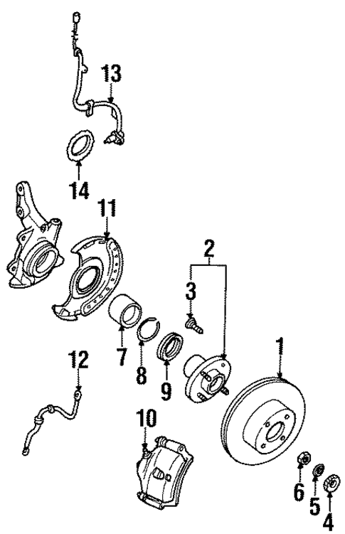 Anti-Lock Brakes for 1995 Nissan Altima #2