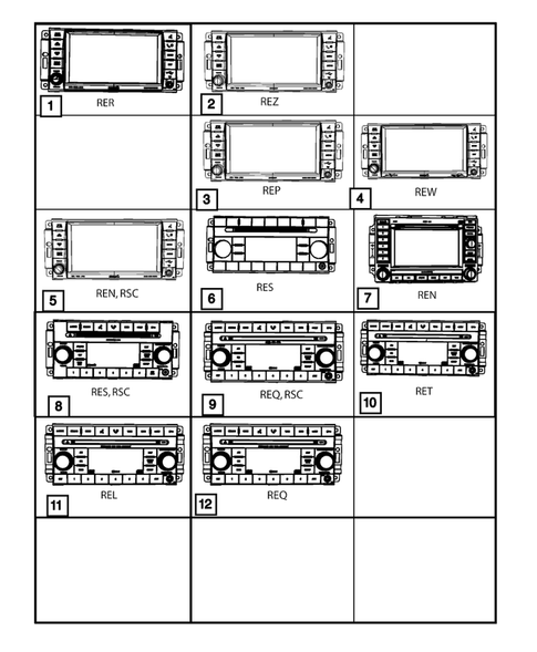 Radio, Antenna, Speakers, DVD, and Video systems for 2010 Jeep Compass #0
