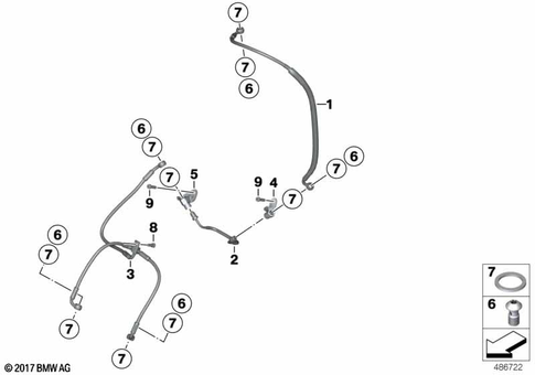 Brake Lines for 2004 BMW-Motorrad K 1200 S #2
