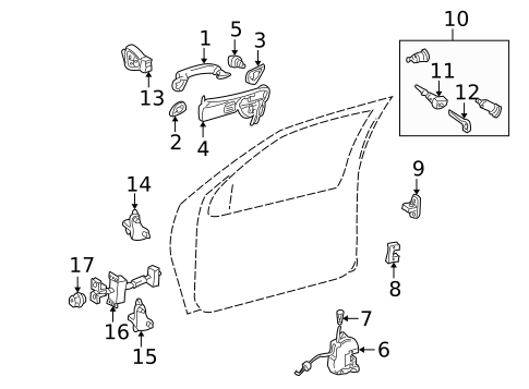Front Door for 2003 Mercedes-Benz C230 #0