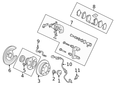 Rear Brakes for 1999 Honda Accord #2