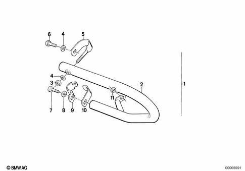 Safety Bar for 1987 BMW-Motorrad R 80 RT #1