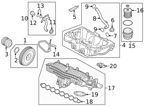 Engine Parts for 2019 Volvo XC90 #5