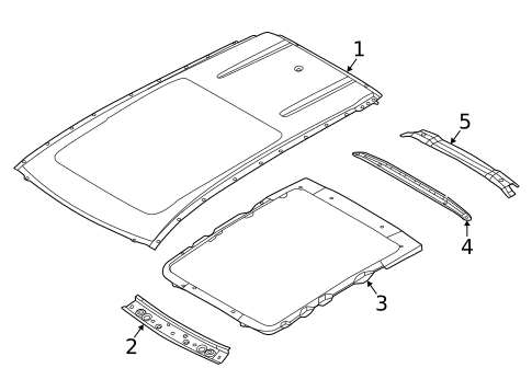 Roof & Components for 2022 Nissan Rogue #1