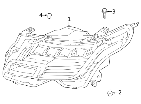 Headlamp Components for 2022 Land Rover Range Rover #1
