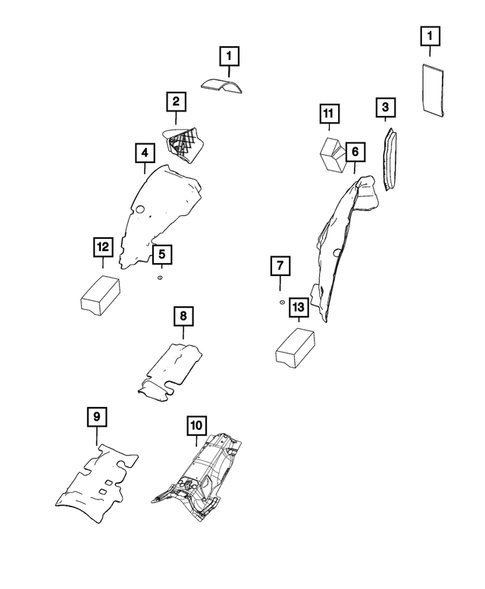 Carpets, Floor Mats, Load Floor, and Silencers for 2024 Dodge Durango #1