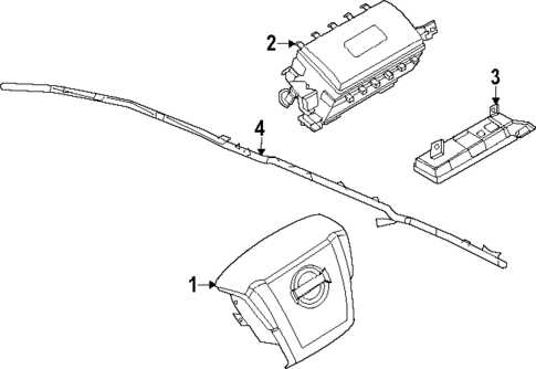 Air Bag Components for 2023 Nissan Frontier #1