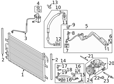 Hoses & Pipes for 2015 Ford Flex #1