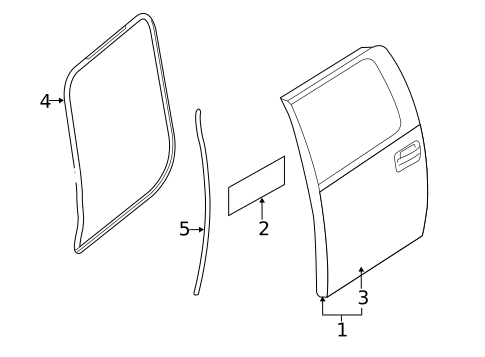 Door & Components for 2012 Ford F-150 #2