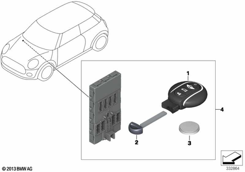 Master Key Locking / Key for 2019 Mini JCW GP #0