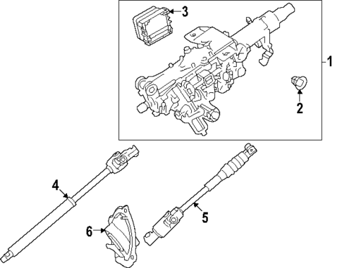Steering Column Assembly for 2024 Toyota Land Cruiser #1