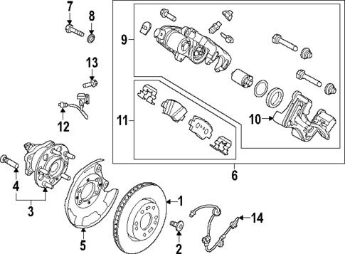 Brake Components for 2024 Hyundai Ioniq 5 #0