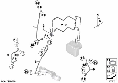 Brake Lines for 2005 BMW-Motorrad R 900 RT 05 SF #3