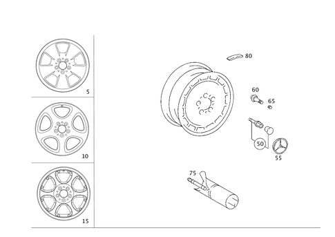 Wheels for 1997 Mercedes-Benz SL320 #1