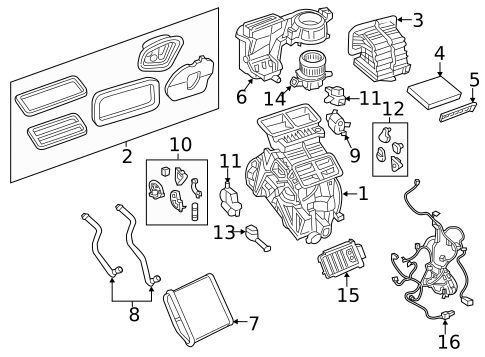 Blower Motor & Fan for 2018 Jeep Renegade #0