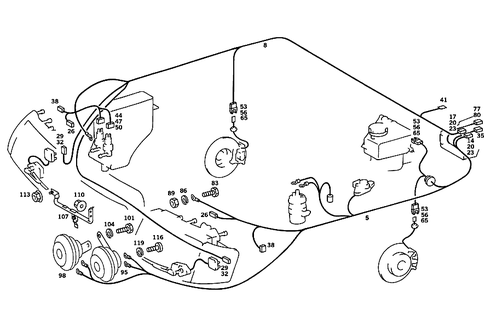 Headlamp Cable Harness and Horn for 1990 Mercedes-Benz 190E #3