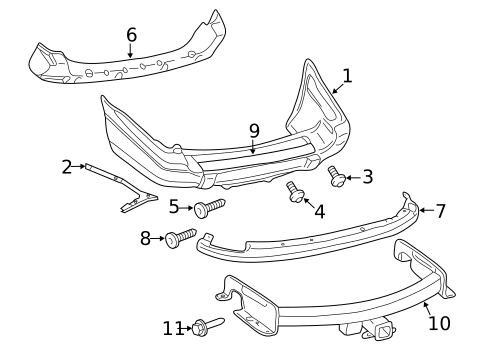 Bumper & Components - Rear for 2002 Jeep Grand Cherokee #0